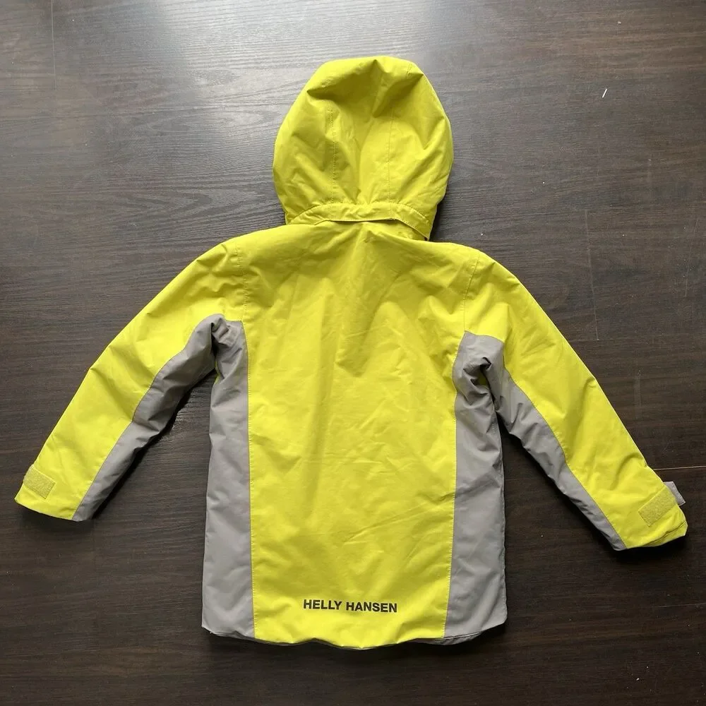 HELLY HANSEN Kids Sz 8 Traverse Jacket Waterproof Insulated Hooded Ski Snowboard
